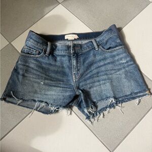 Hatch maternity Raw-Hem Blue Denim Women's Shorts